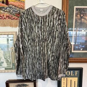 Vtg 90s Streetwear Mens Large Realtree Camouflage Long Sleeve Shirt Size Large